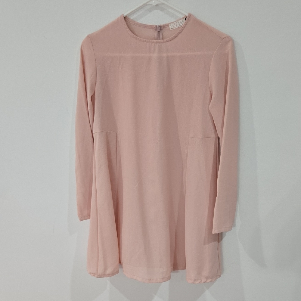 Louella By Ibtihaj Muhammad Sz XS Womens Chic Blush Long Sleeve Shirt